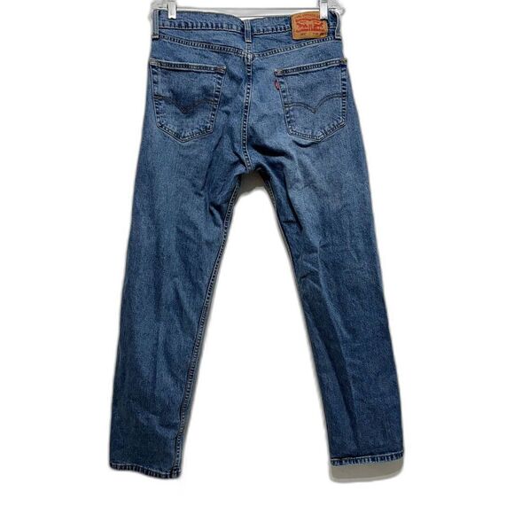 Levi's Denim Jeans 505 Straight Leg Medium Blue Fading Regular Men sz 32 x 32 - Picture 7 of 7